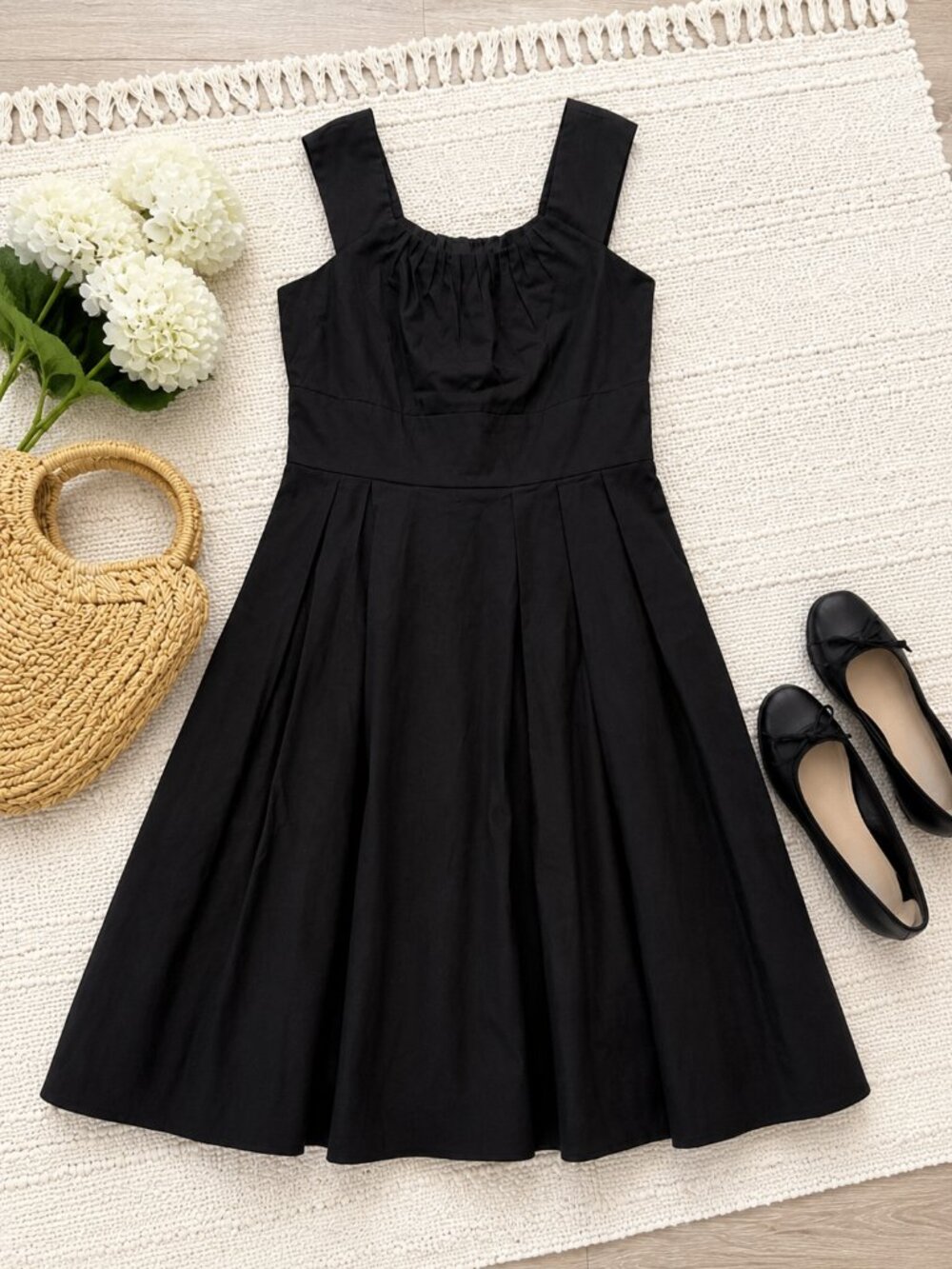 Julian Taylor New York Black Fit & Flare Cocktail Dress Size 12